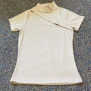 Great condition tan/nude top XS